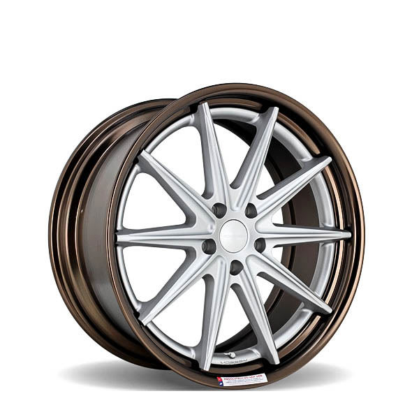 VWS-1 Matte Silver Gloss Bronze Anodized Lip 20