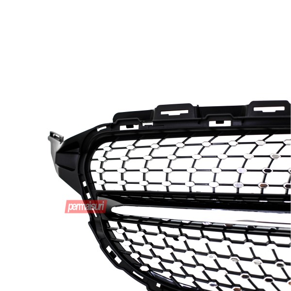 Grille Diamond Black For C Class W205 Style 43 - Detail