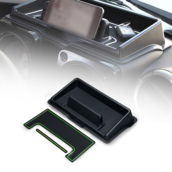 Dashboard Storage Box Green for Jimny - Detail