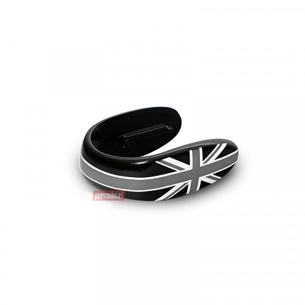 Mini Key Decor Union Jack Flag Black Grey - Detail