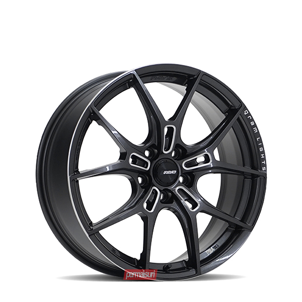 57FXZ Super Dark Gunmetal/Machining/Rim Edge DC 19