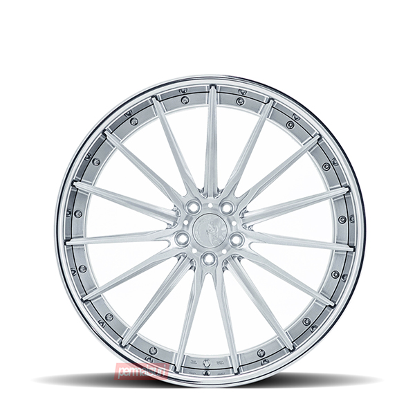 Facewheels FW2011 | Gloss Brushed Silver with High - Detail