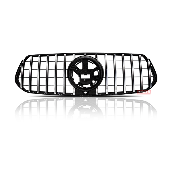Grille Mercedes GLE V167 GTR Style Black Chrome - Detail