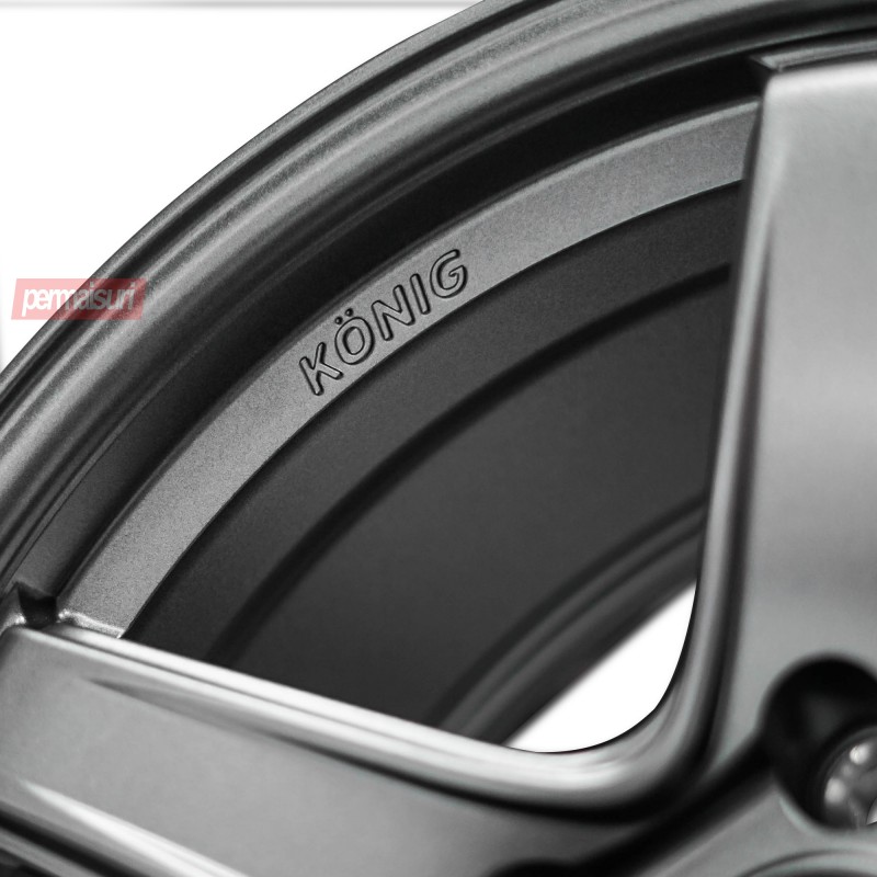 17x9.0 Konig Neoform Matte Grey