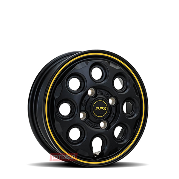 PPX | Semi Gloss Black Yellow Line 12