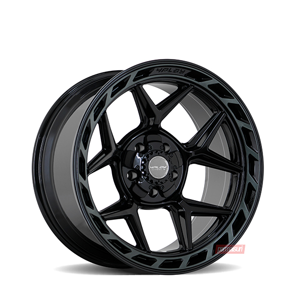 4P55 | Gloss Black Brushed Dark Tinted 20