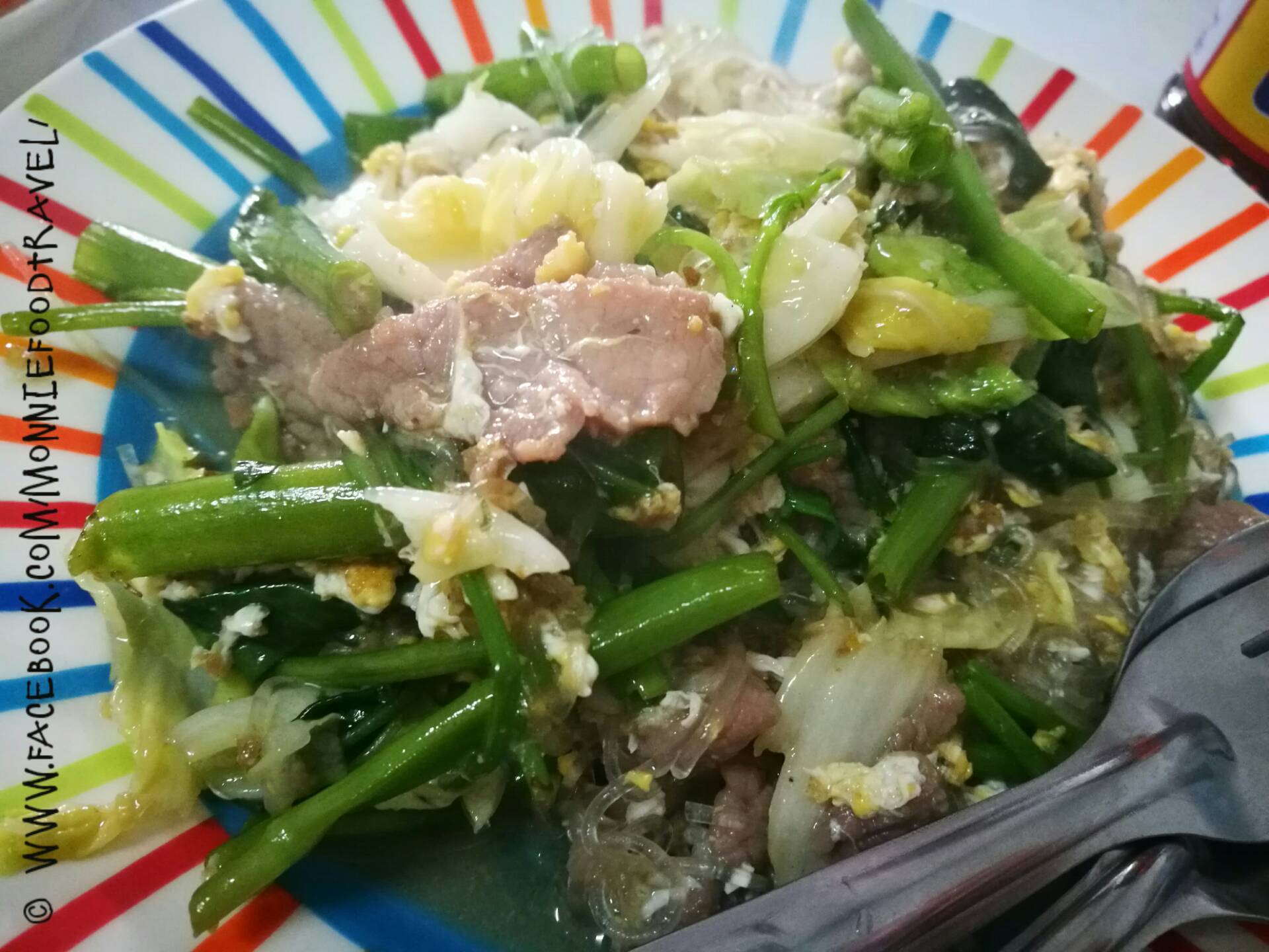 สุกี้แห้งเนื้อ ที่ ร้านอาหาร เทพรส 66 ลำปาง