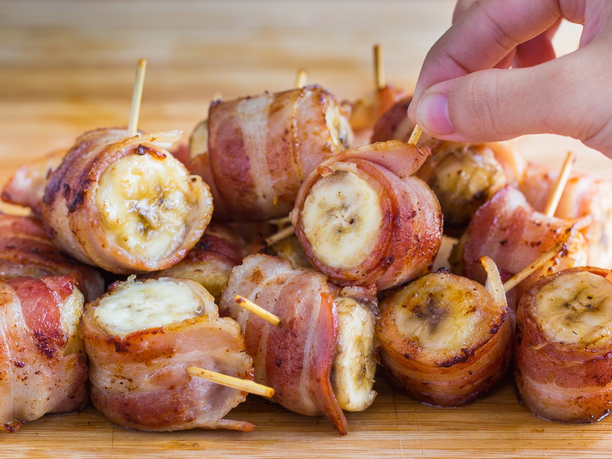 เบคอนพันกล้วยทอด