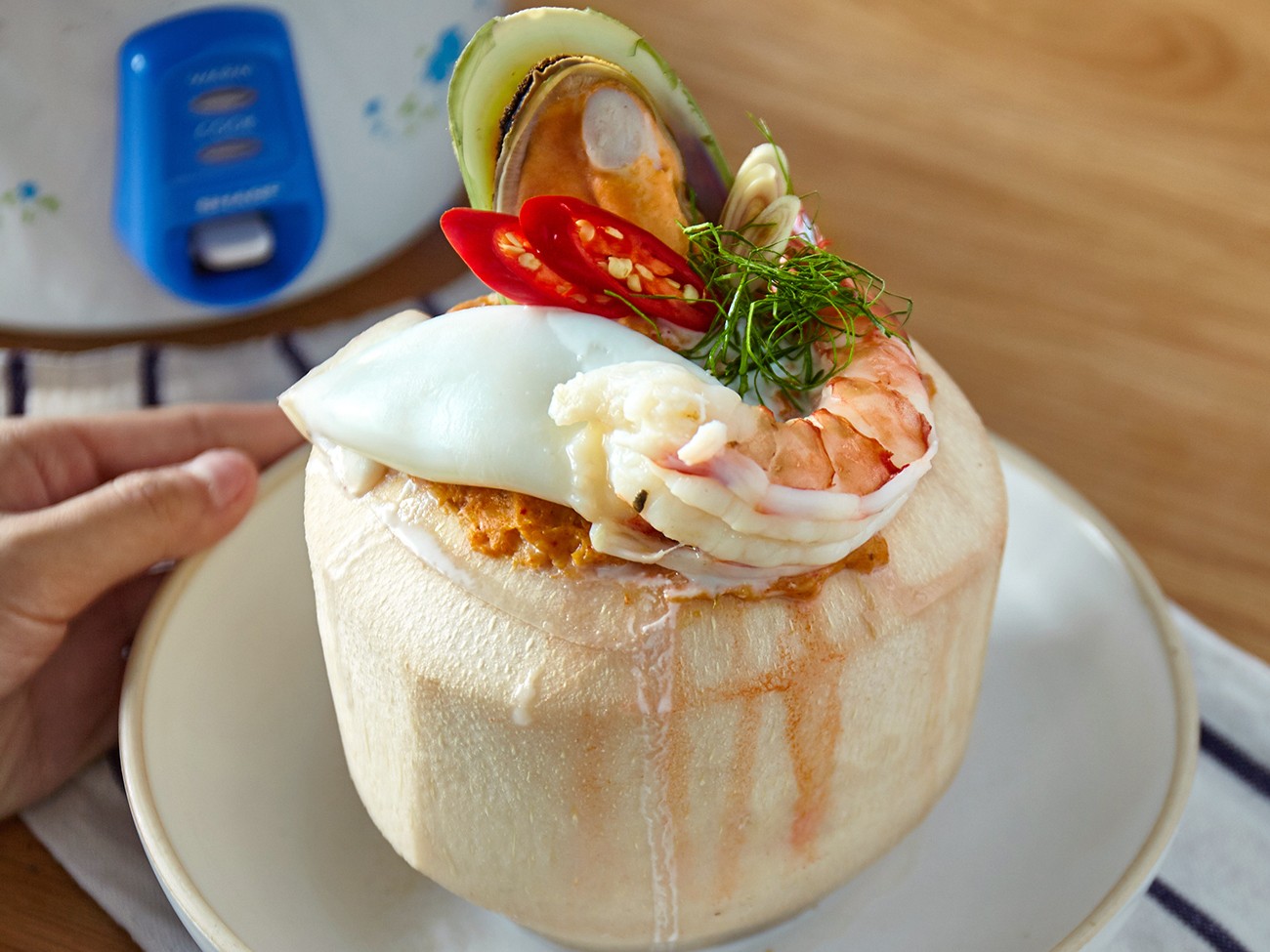 ห่อหมกทะเลมะพร้าวอ่อน