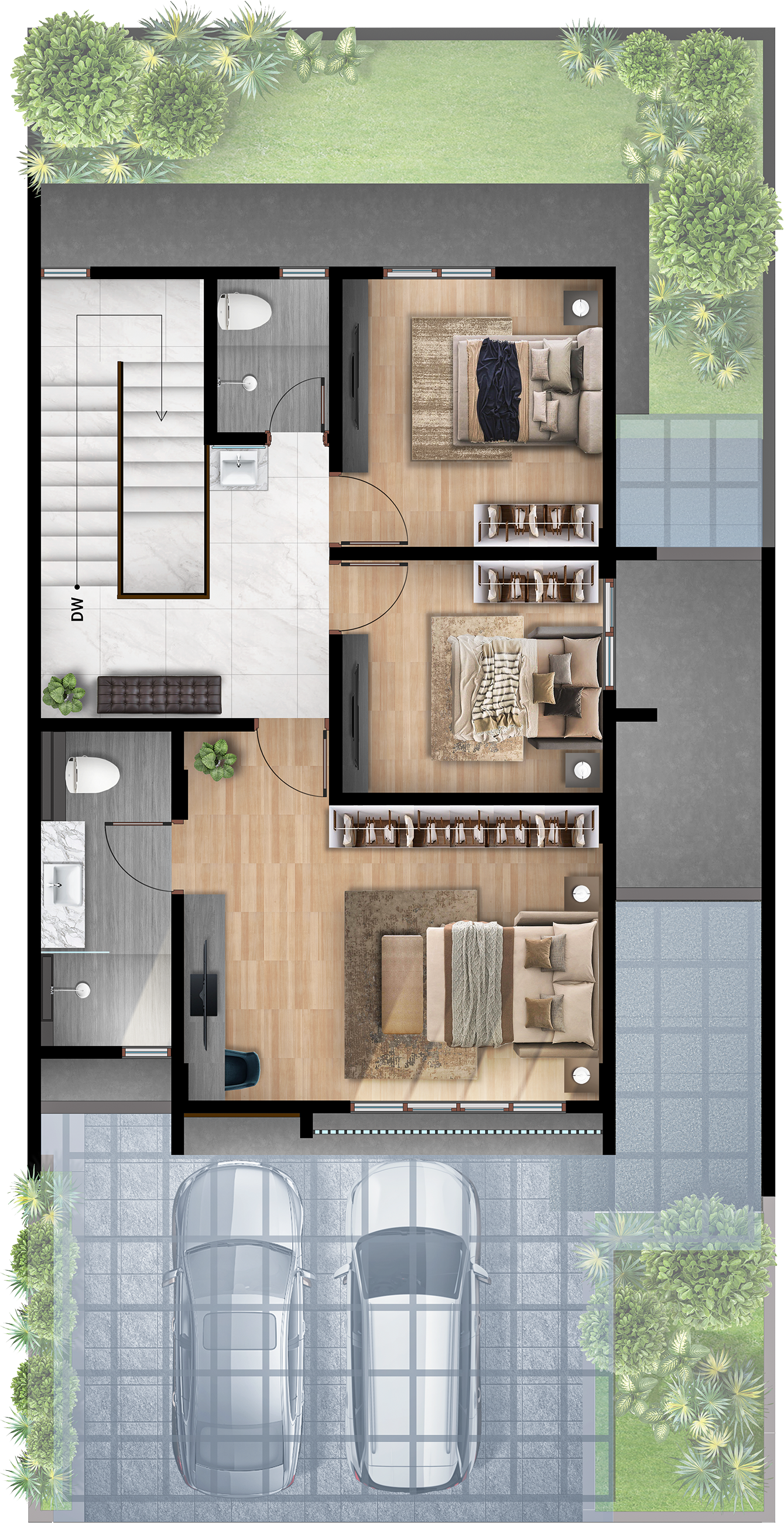 Garden Residence Type F2nd Floor
