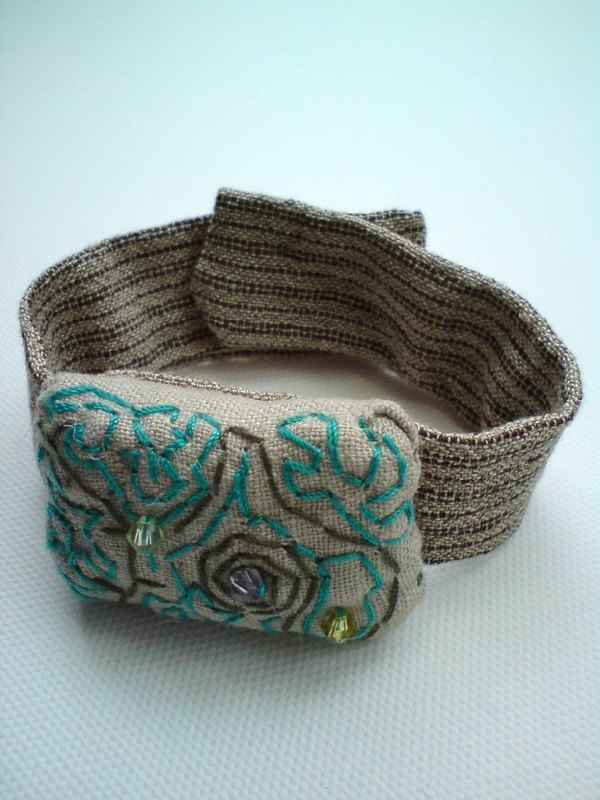 日式风格麻布迷宫手环带