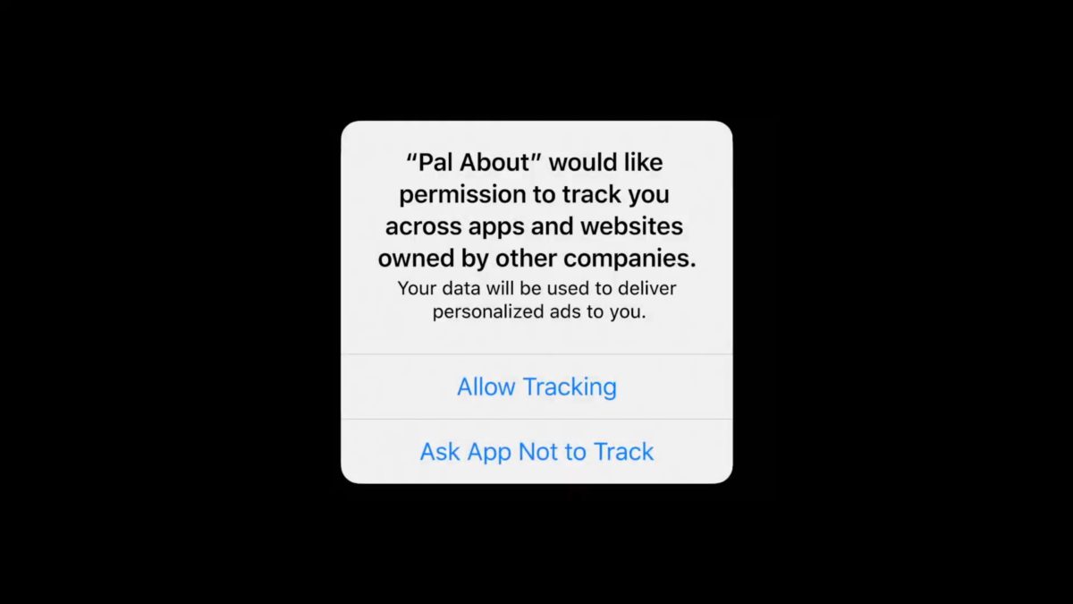 Apple 將追踪管理由 Safari 延伸到手機程式,第三方程式要跨程式和網站來追踪用戶的話,必須要得到用戶同意。