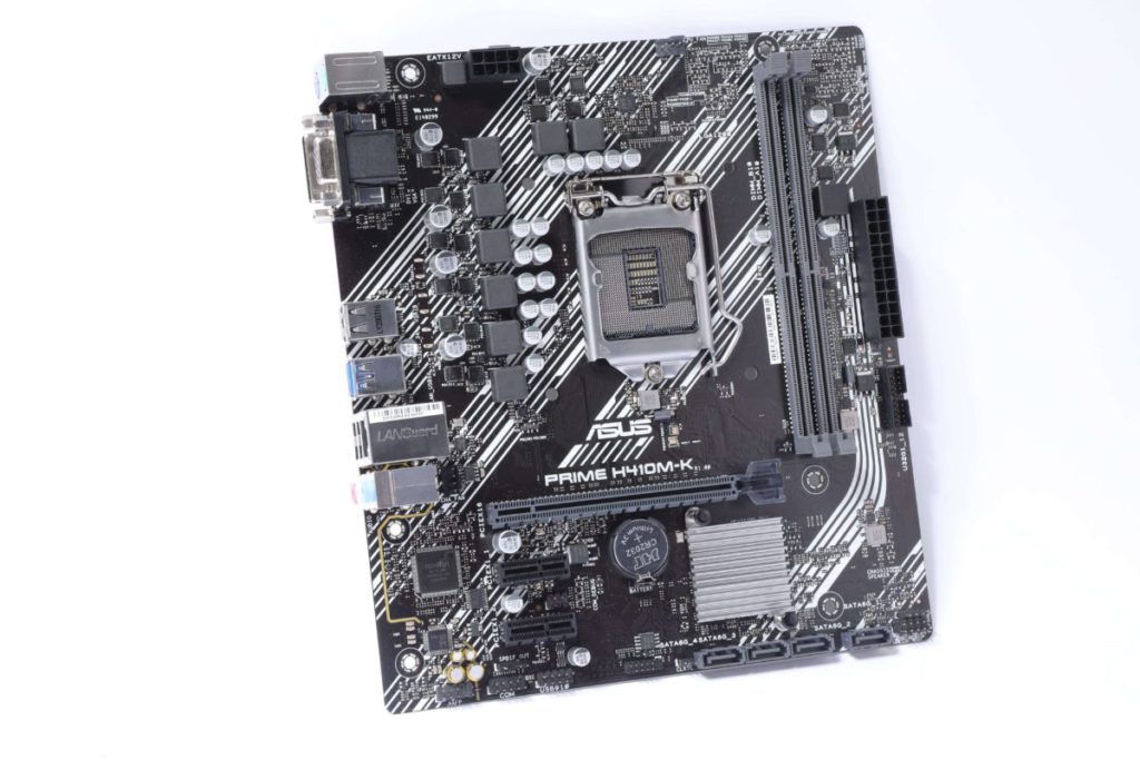 ASUS Prime H410M-K 全貌。