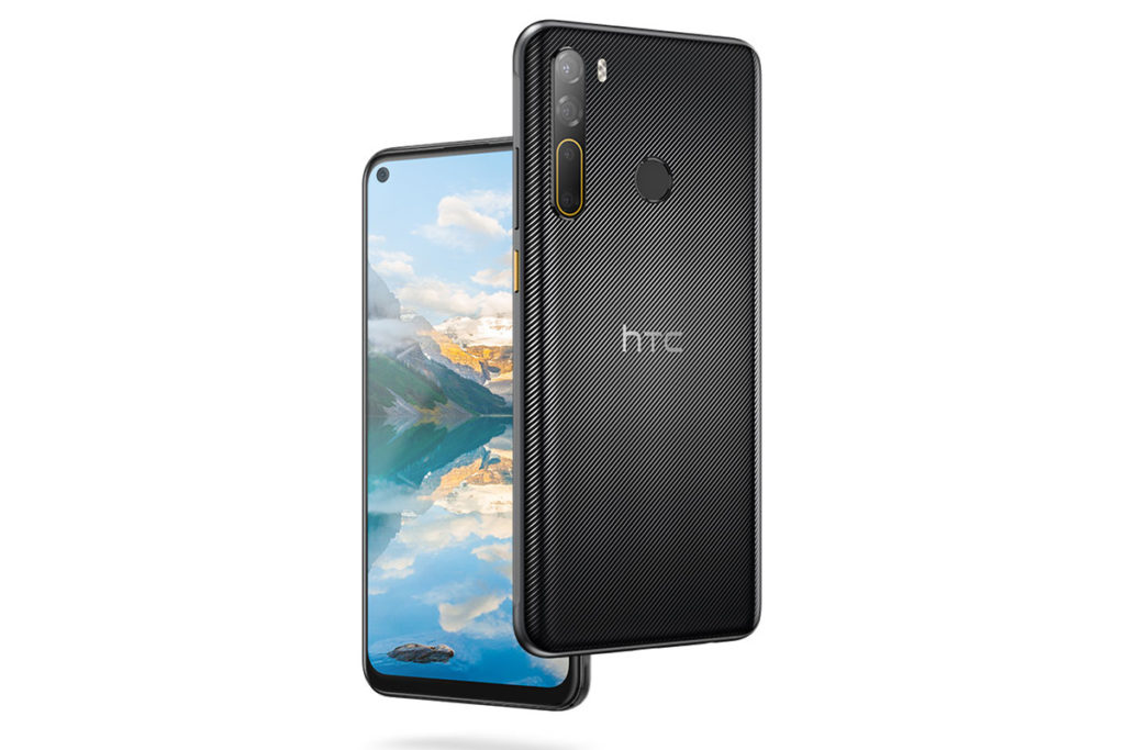 HTC Desire 20 Pro 使用 6.5 吋 FHD+ 開孔屏,但機背加入了細斜線,相當特別。