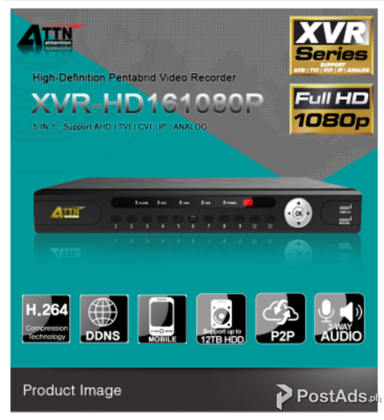 ATTN 16CHANNEL XVRHD161080P Pentabrid Video Recorder PostAds.ph