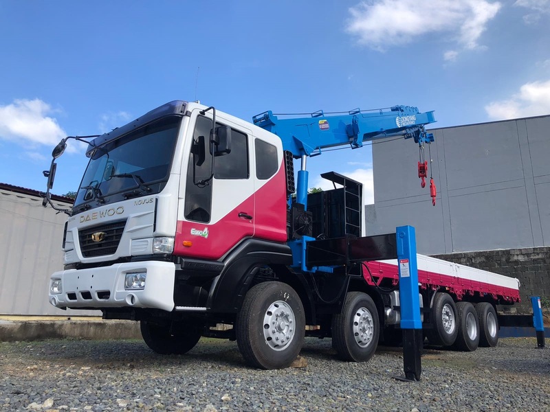 Euro 4 Daewoo 15 tons Boom Truck/ Truck Mounted Crane For Sale