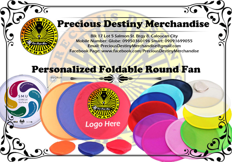 Personalized Foldable Round Fan / Twist Fan with print PostAds.ph