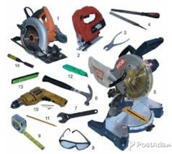 Tools & construction equipment for rent PostAds.ph