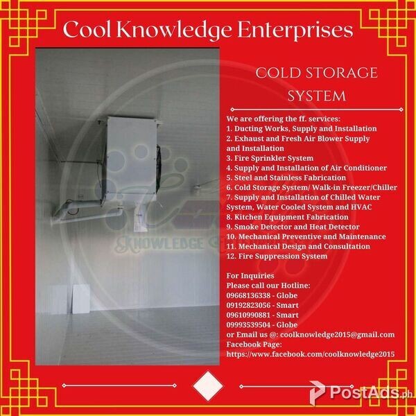 Marilao, Bulacan Cold Storage System PostAds.ph