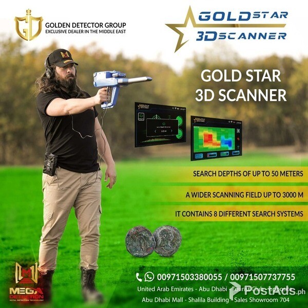 Gold Star 3D Scanner Versatile Metal Detector with 3 Search Systems