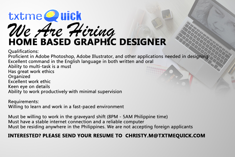 Home based Graphic Designer - Web | PostAds.ph