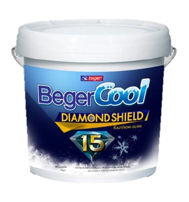 สีน้ำทาภายนอก BEGERCOOL DIAMONDSHIELD 15