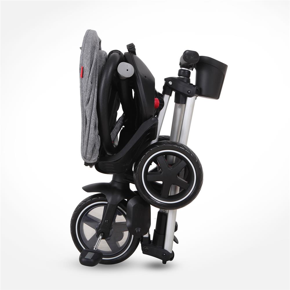 รถเข็นเด็กสามล้อ QPLAY NOVA FOLDABLE TRICYCLE 6 IN 1 สีดำ