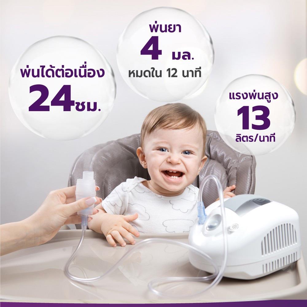 เครื่องพ่นละอองยา ALLWELL MIKO สีขาว พ่นต่อเนื่องได้ 24 ชม. นำเข้าจากประเทศอิตาลี_4