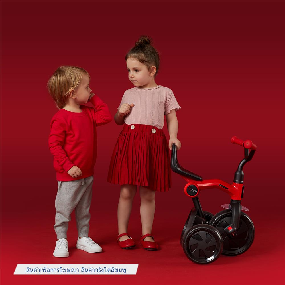 จักรยานเด็กสามล้อพับได้ QPLAY ANT PLUS BASIC TRICYCLE สีชมพู