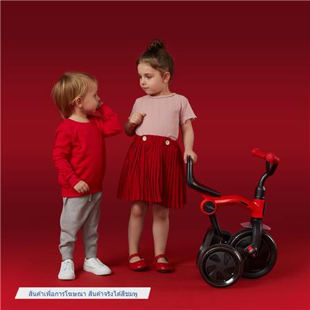 จักรยานเด็กสามล้อพับได้ QPLAY ANT PLUS BASIC TRICYCLE สีชมพู_6