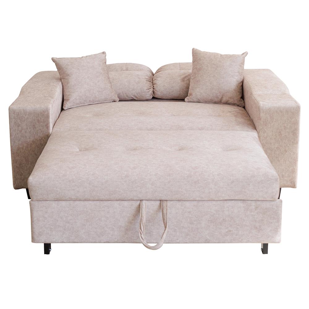 โซฟาเบด CCR FURNITURE รุ่น NEW YORK (นิวยอร์ก) ขนาด 170 cm. ผ้ากำมะหยี่ฮอลแลนด์ สีครีม (001-2)_6