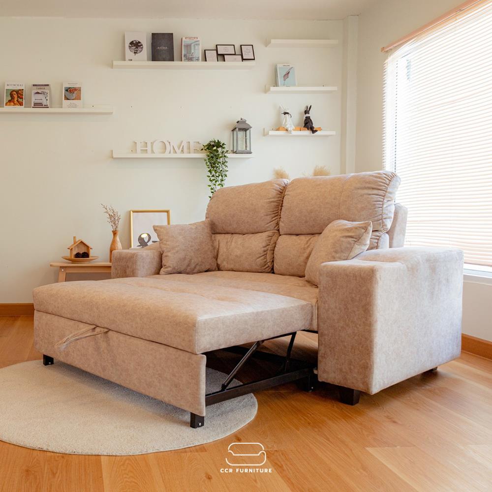 โซฟาเบด CCR FURNITURE รุ่น NEW YORK (นิวยอร์ก) ขนาด 170 cm. ผ้ากำมะหยี่ฮอลแลนด์ สีครีม (001-2)_11