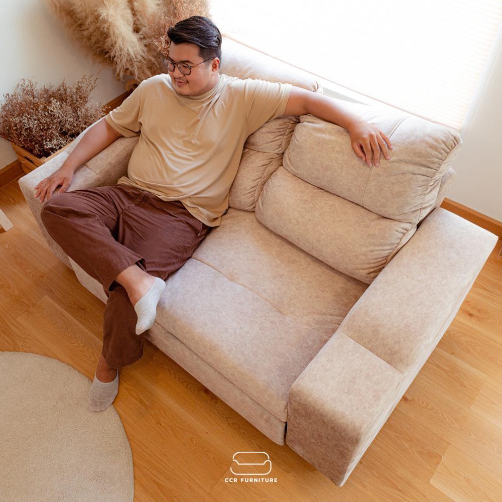 โซฟาเบด CCR FURNITURE รุ่น NEW YORK (นิวยอร์ก) ขนาด 170 cm. ผ้ากำมะหยี่ฮอลแลนด์ สีครีม (001-2)_1