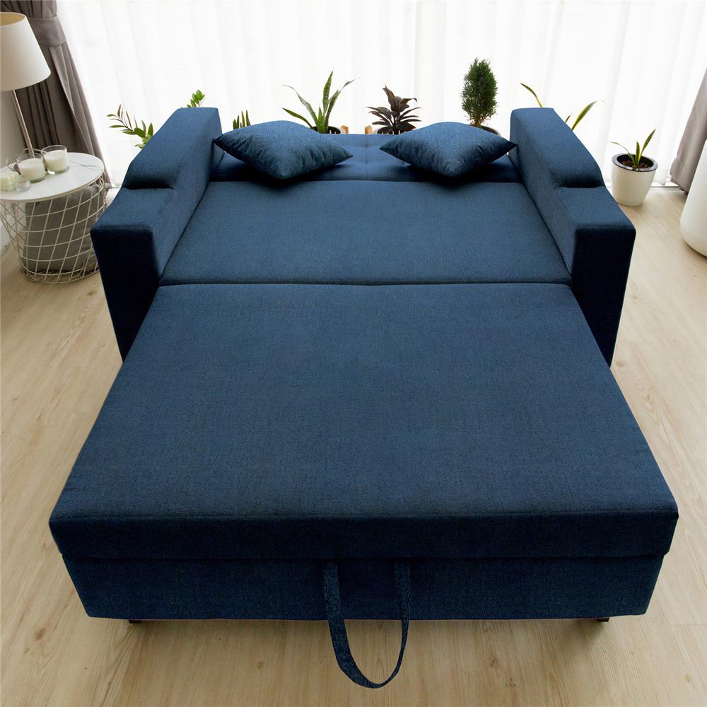 โซฟาเบด CCR FURNITURE รุ่น HOLLYWOOD (ฮอลลีวูด) ขนาด 156 cm. ผ้า สีน้ำเงิน (A1-38)_8