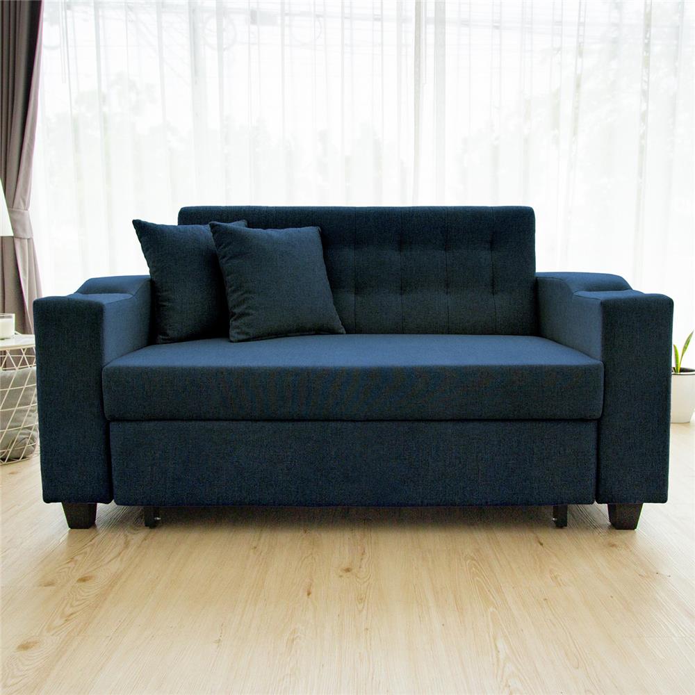 โซฟาเบด CCR FURNITURE รุ่น HOLLYWOOD (ฮอลลีวูด) ขนาด 156 cm. ผ้า สีน้ำเงิน (A1-38)_3