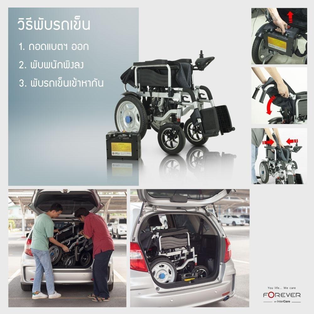 รถเข็นวีลแชร์ไฟฟ้า FOREVER ELITE SILVER_5