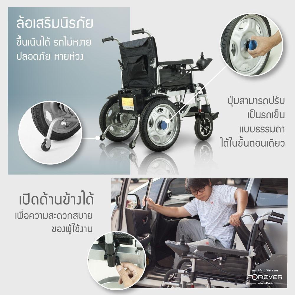 รถเข็นวีลแชร์ไฟฟ้า FOREVER ELITE SILVER_6