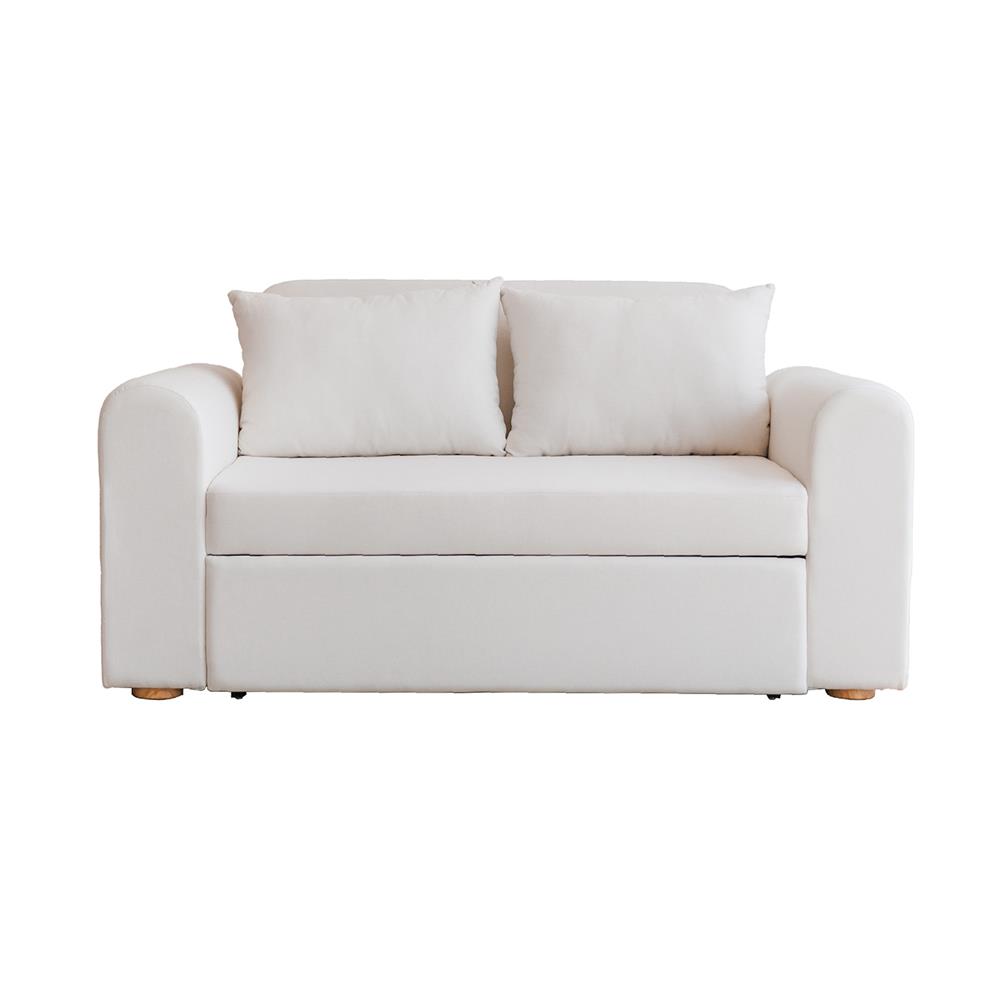 โซฟาเบด CCR FURNITURE รุ่น NARA (นารา) ขนาด 160 cm. ผ้าพรีเมียมสะท้อนน้ำ VC FABRIC สีขาว (FLO843-01)_1