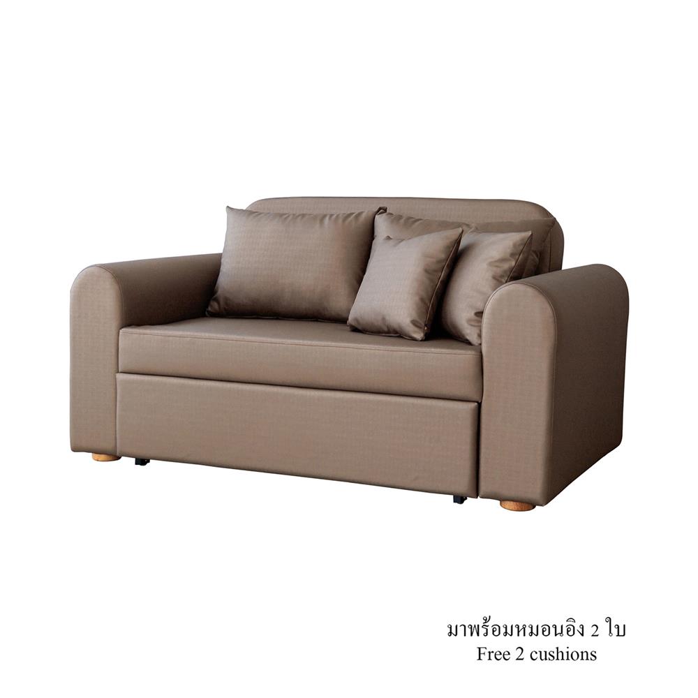 โซฟาเบด CCR FURNITURE รุ่น NARA (นารา) ขนาด 160 cm. หนัง PREMIUM PU สีน้ำตาล (PQ001-13)_0