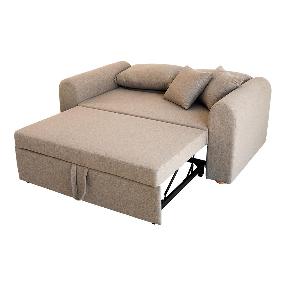 โซฟาเบด CCR FURNITURE รุ่น NARA (นารา) ขนาด 160 cm. ผ้าพรีเมียมสะท้อนน้ำ VC FABRIC สีน้ำตาล (FLO843-10)_2