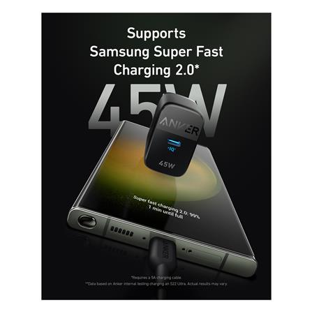 หัวชาร์จ 1 พอร์ต 45 วัตต์ ANKER 313 (Ace2) สีดำ_2