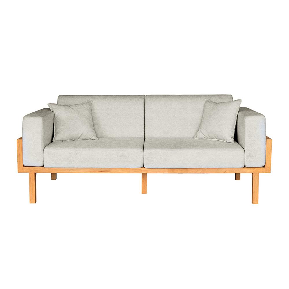 โซฟา RENITA HOME รุ่น LUND 200x80cm. ผ้ากึ่งกำมะหยี่ สะท้อนน้ำ สีครีม (HPP947/03)_0