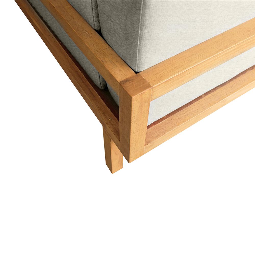 โซฟา RENITA HOME รุ่น LUND 200x80cm. ผ้ากึ่งกำมะหยี่ สะท้อนน้ำ สีครีม (HPP947/03)_4