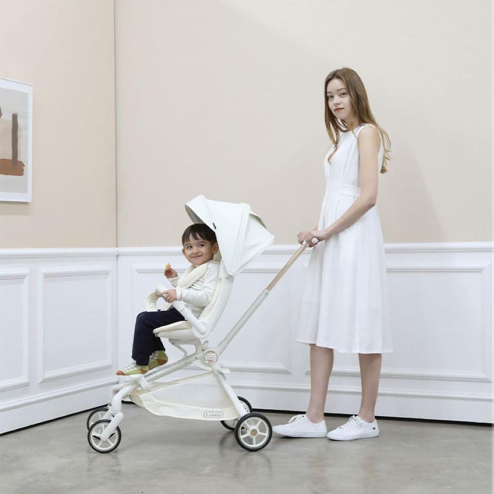 รถเข็นเด็ก KEENZ LEBERE S สีขาว/ดำ_5