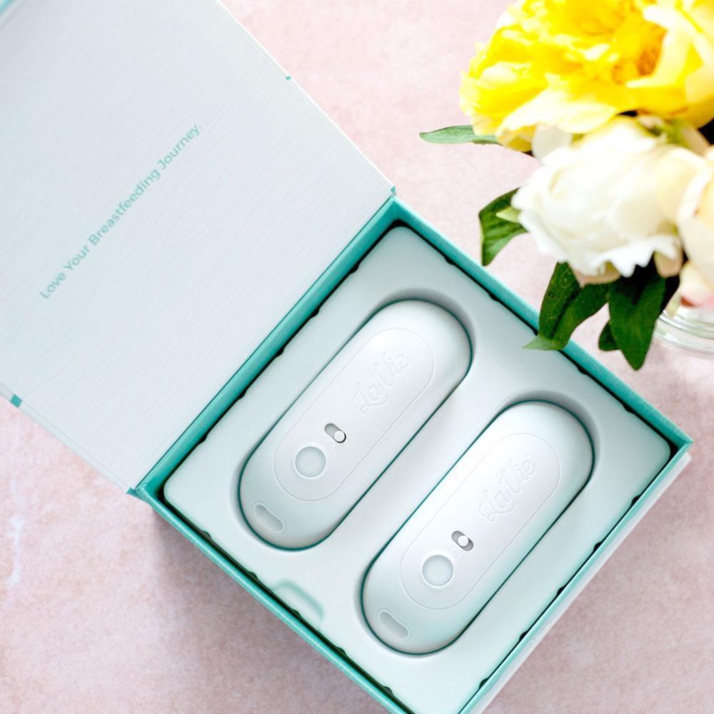 อุปกรณ์นวดอุ่นกระตุ้นน้ำนม LAVIE สีเขียวฟ้า