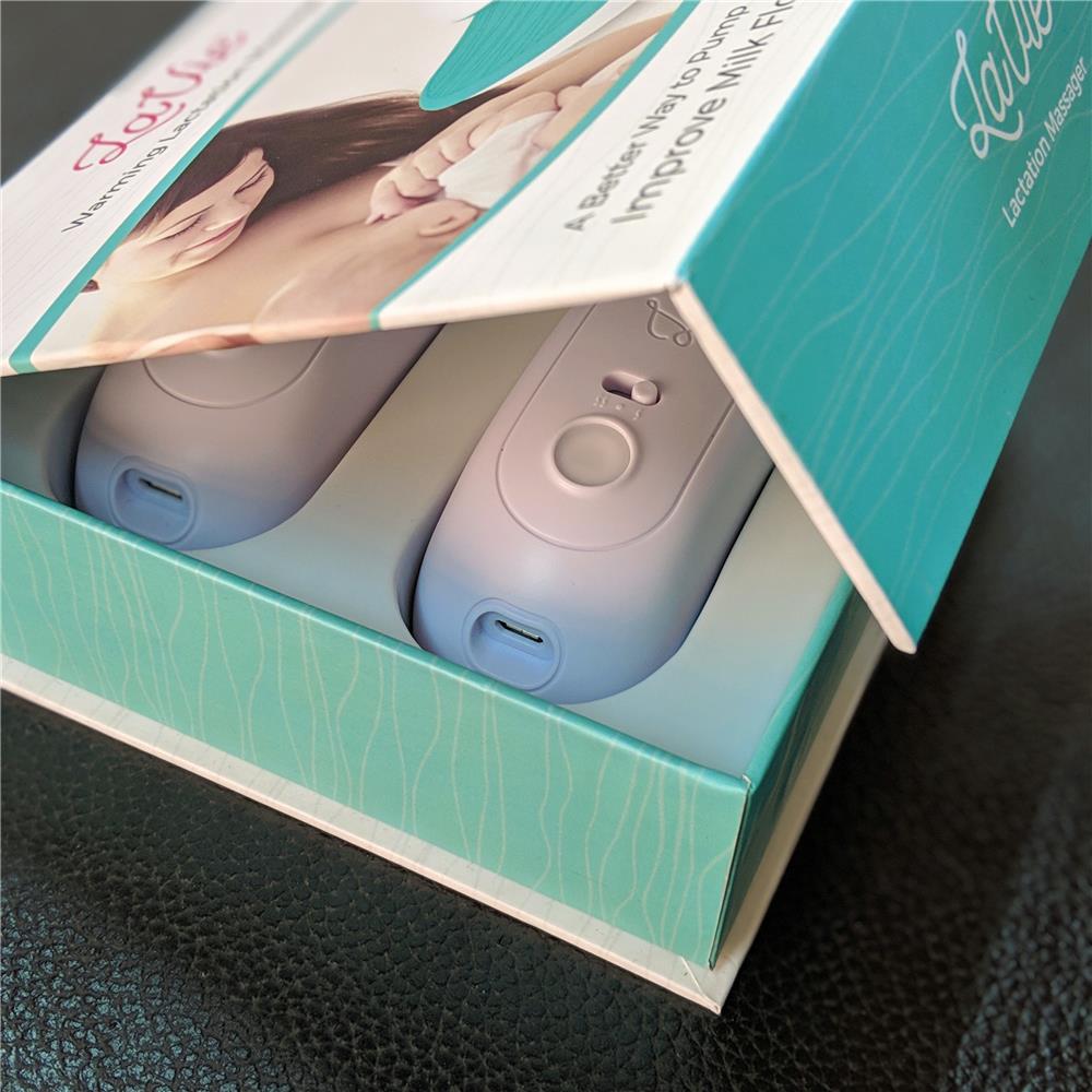อุปกรณ์นวดอุ่นกระตุ้นน้ำนม LAVIE สีเขียวฟ้า