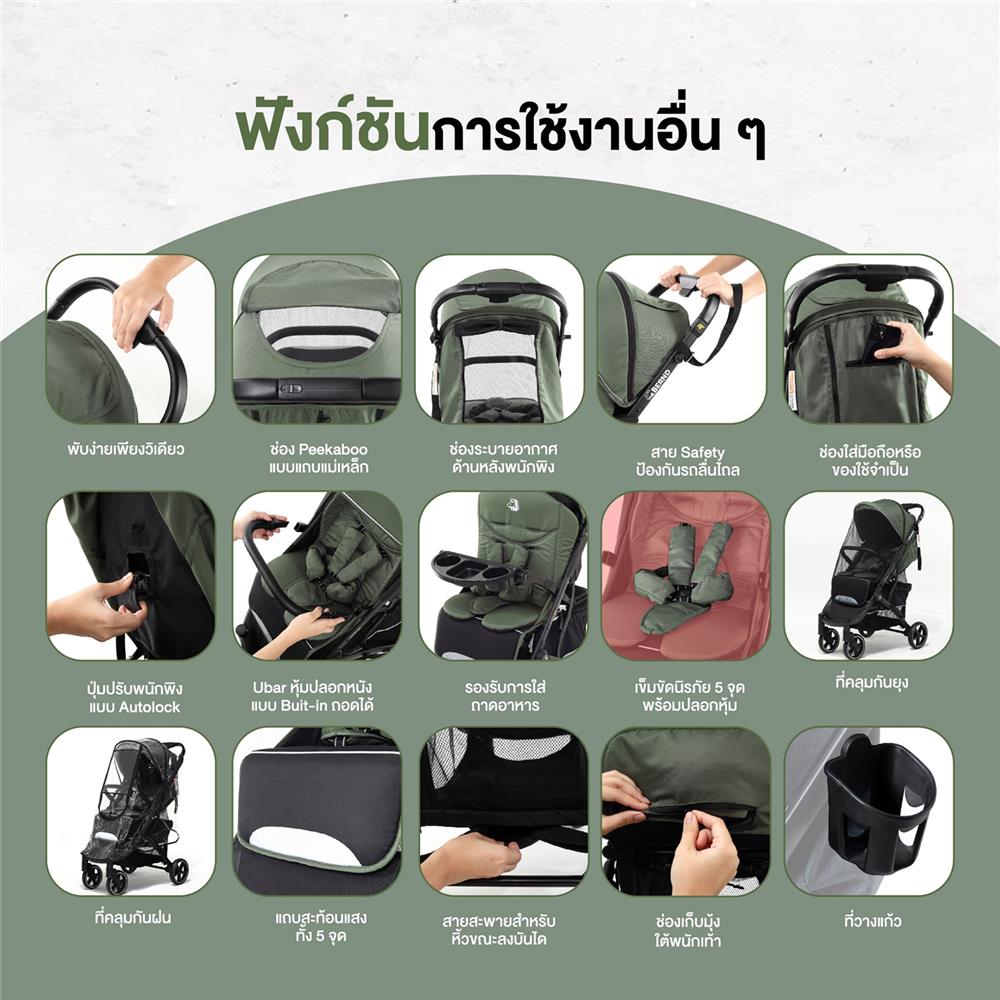 รถเข็นเด็ก BERND AIRPLUS GT-BALOO GRAY_9