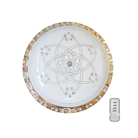 cate-โคมไฟเพดาน LED สามแสงรีโมท