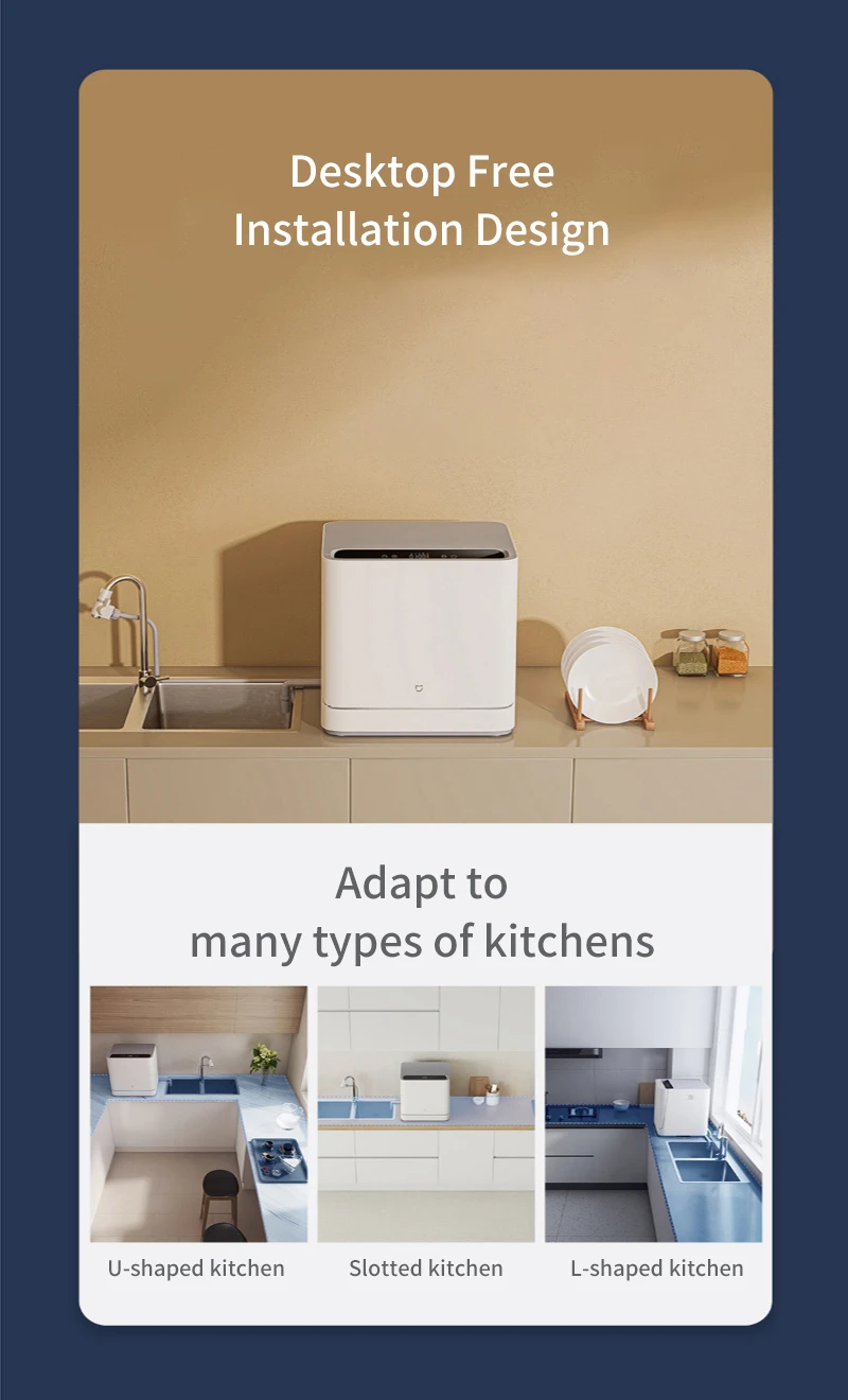 เครื่องล้างจานตั้งโต๊ะ XIAOMI DISHWASHER WHT