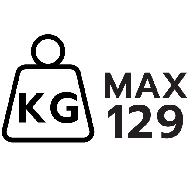 รองรับน้ำหนักสูงสุด 129 กก.